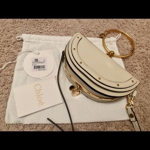 Chloe Small Nile minaudière in smooth calfskin